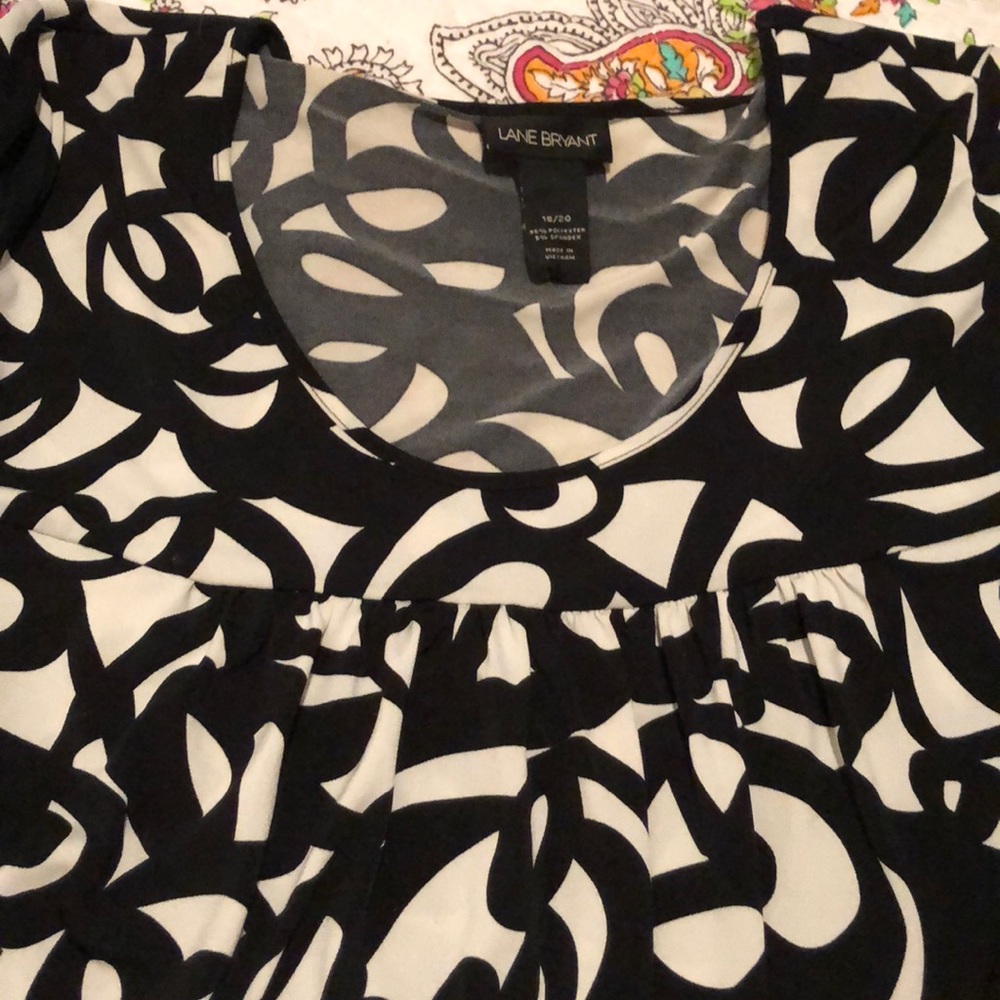 Lane Bryant bell sleeve blouse.